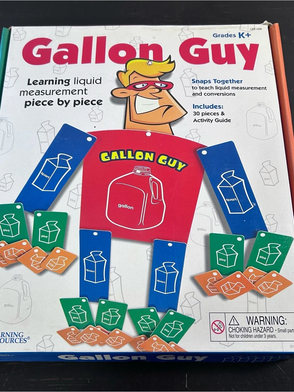VTG Learning Resources GALLON GUY Measurement Aid Grades K+ Discontinued Math